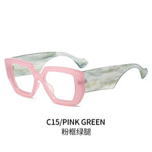 Trendy Square Big Women Glasses Frames Fashion Colorful Transparent Thick Glasses Female Grade Women's Eyeglasses with Frame