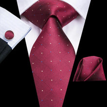 Floral Burgundy Brown Silk Wedding Tie For Men Handky Cufflink Gift Men Necktie Fashion Business Party Dropship Hi-Tie Designer